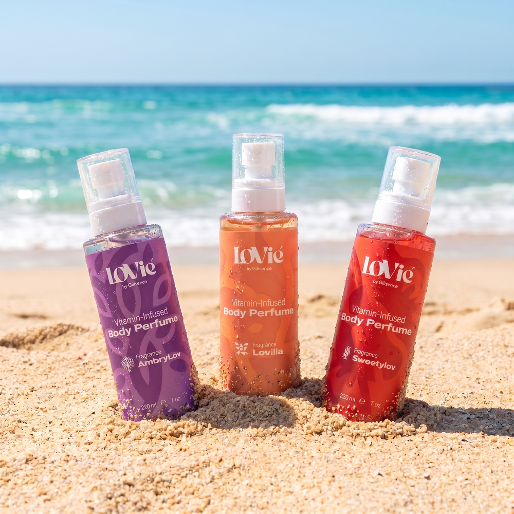 Lovie Signature Collection — Amberlov, Lovilla, and Sweetylov Body Perfume Mist trio